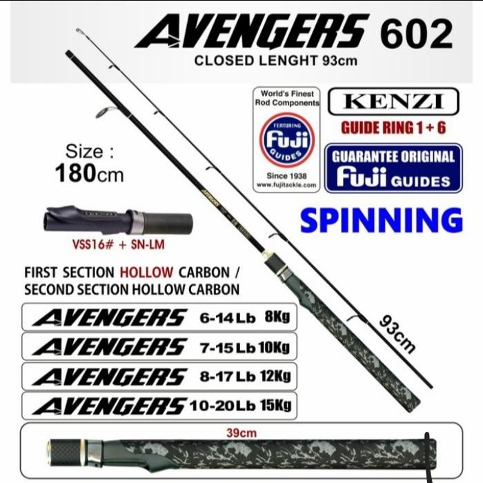 joran pancing avengers 602 kenzi 6 - 14 lb /kg