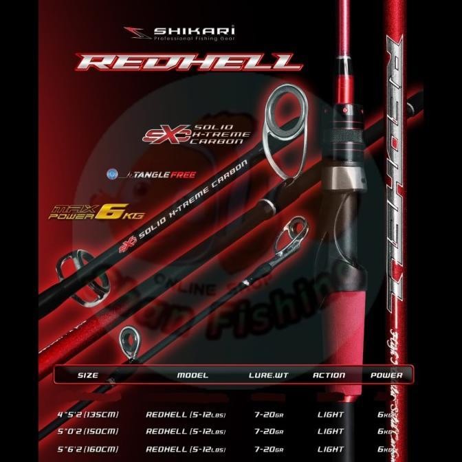 New Joran Spinning Shikari Redhell - Asli