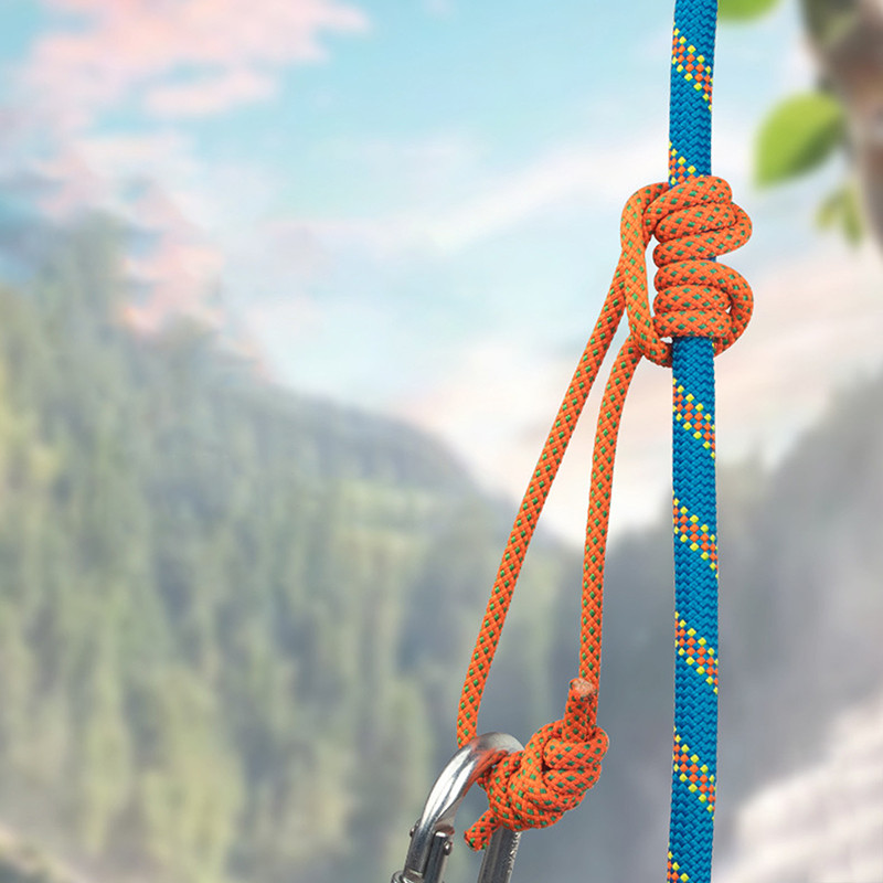 Outdoor 6mm Prusik Cord Rope 120cm Length Accessory Rope Durable Heat Resistant Polyester Nylon