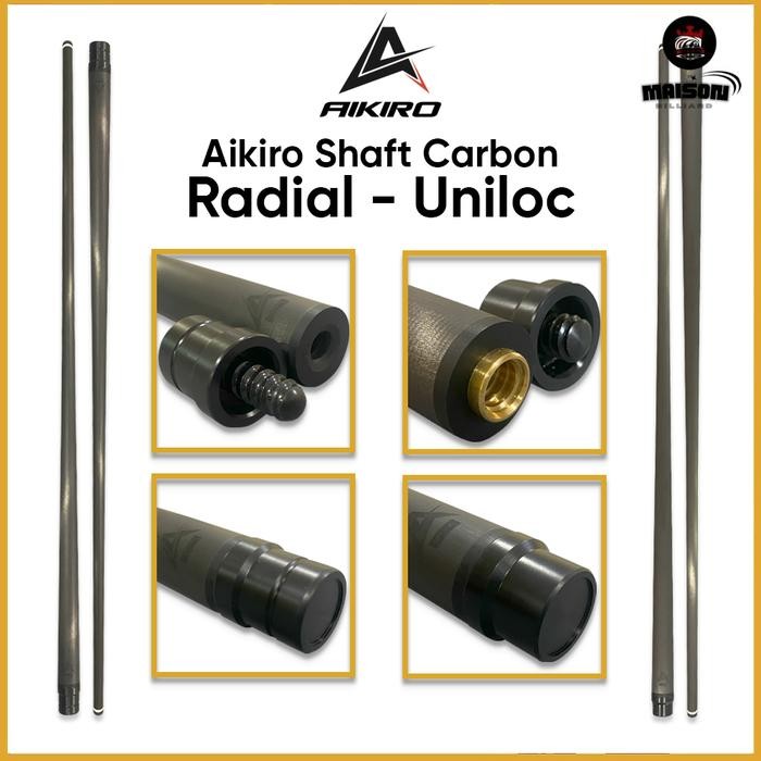 Shaft Carbon Billiard Uniloc / Radial Merk Aikiro