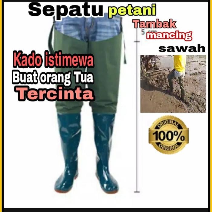 Terbaru Sepatu Petani Sepatu Sawah Boots Petani Panjang