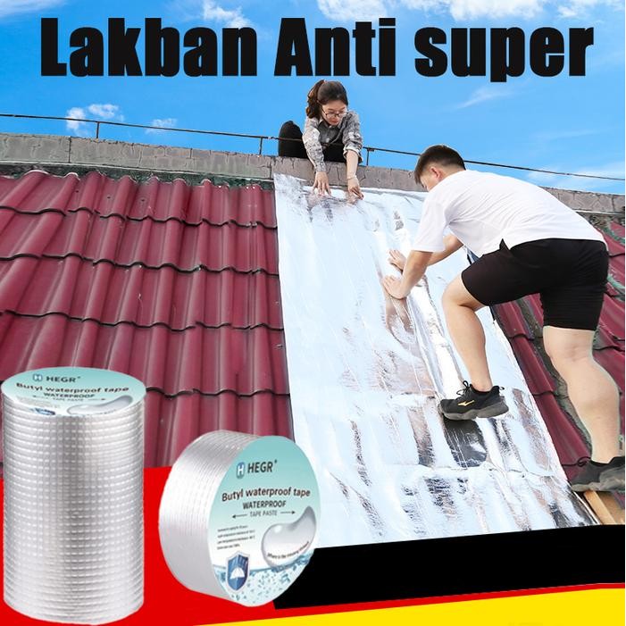 Tape Anti bocor Foil Lakban Anti Bocor Anti Bocor Butil Aluminium Super Kuat Aluminium Foil TapeAnti