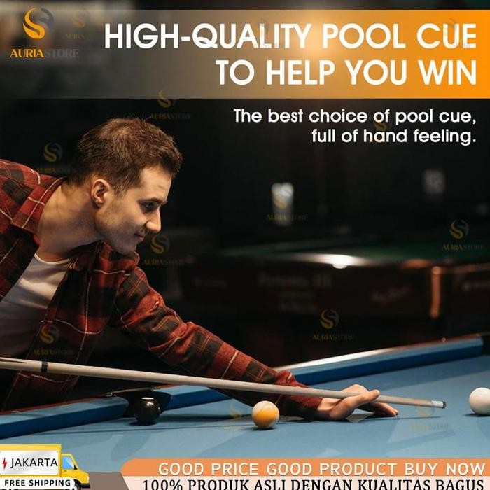 Hrn-813 Stick Billiard Sambung 2 Stick 12Mm Cue Billiard Amerika Stik Stick Billiard 12Mm Untuk
