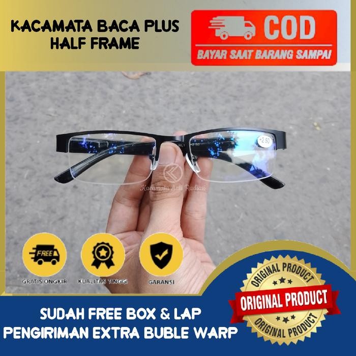 kacamata baca premium radiasi komputer kaca baca pria gagang per baca