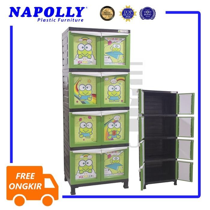 Lemari Plastik 4 Susun Napolly / Bcbc X48 (Mo )