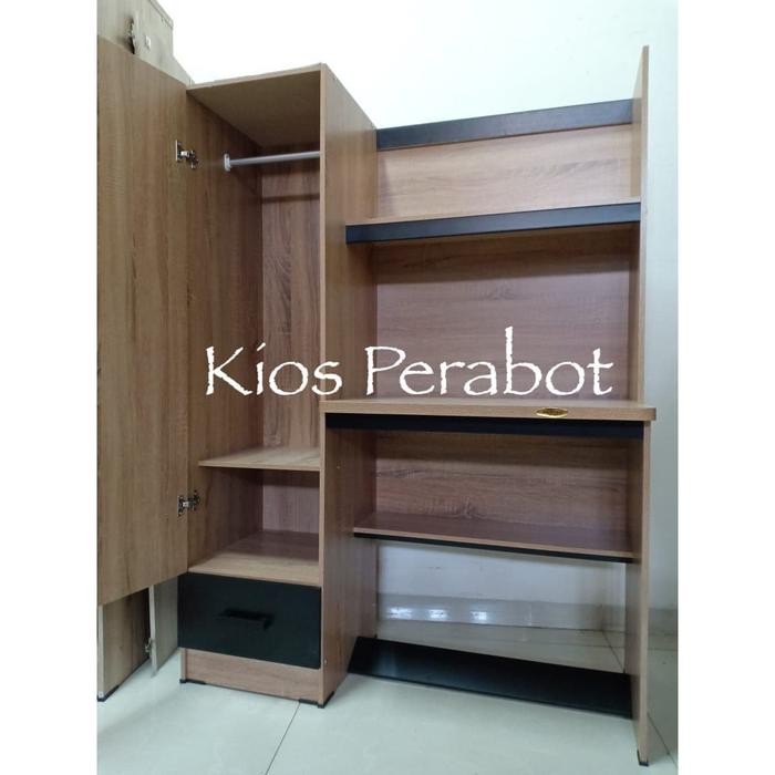 Meja Belajar & Rak Buku & Lemari Pakaian Gantung Romaro