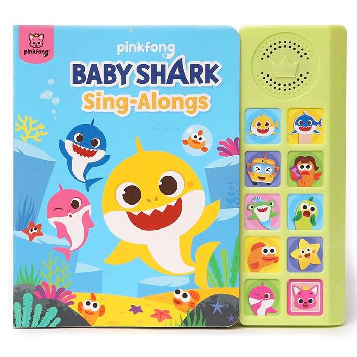 Pinkfong Baby Shark Sing-Alongs 10 Button Soundbook For Toddlers 1-3