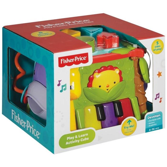 Fisher Price Infant Play and Learn Activity Cube Mainan Edukasi