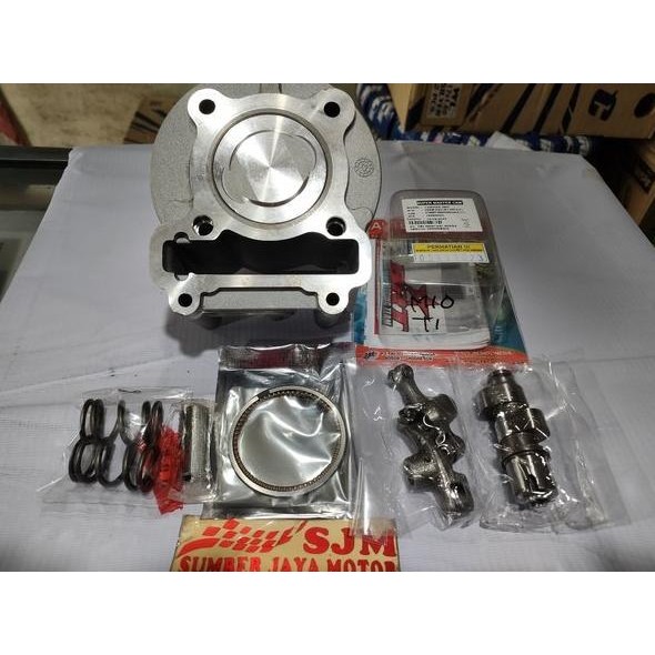 paketan Bore Up Mio 150cc Blok mio 58,5mm Noken As BRT Mio dan per masih ready