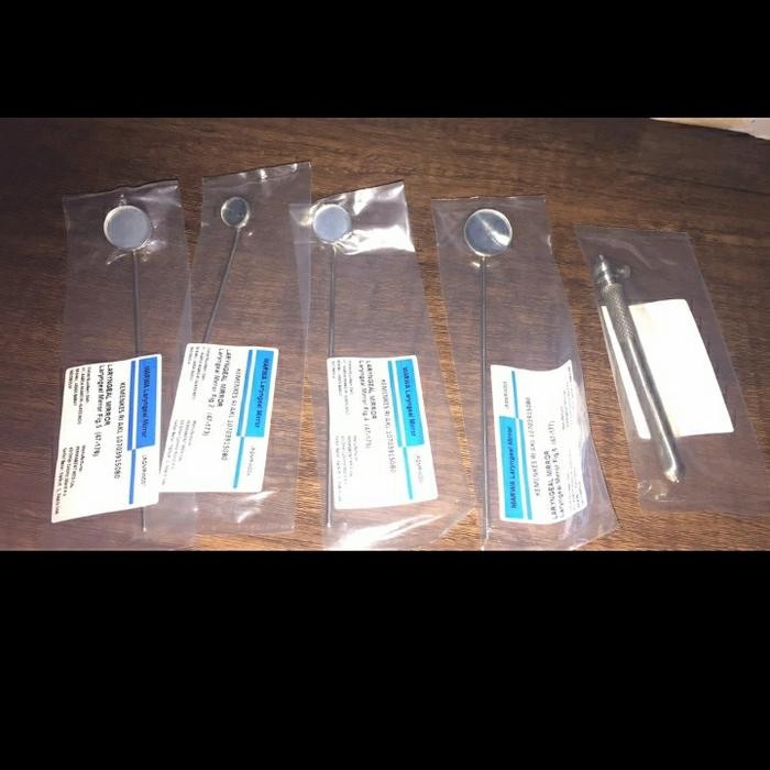 Kaca Mulut / Kaca Laring + Handle 1 Set Gratisongkir