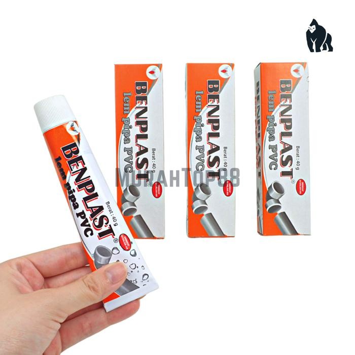 Lem Pipa PVC Paralon Benplast 40 gr / Lem Tube Tahan Air