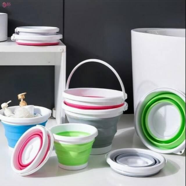 Ember Lipat Portable + Gayung Lipat Portable Ember Gayung Serbaguna 5 Liter /10 Liter Pasti Diskon