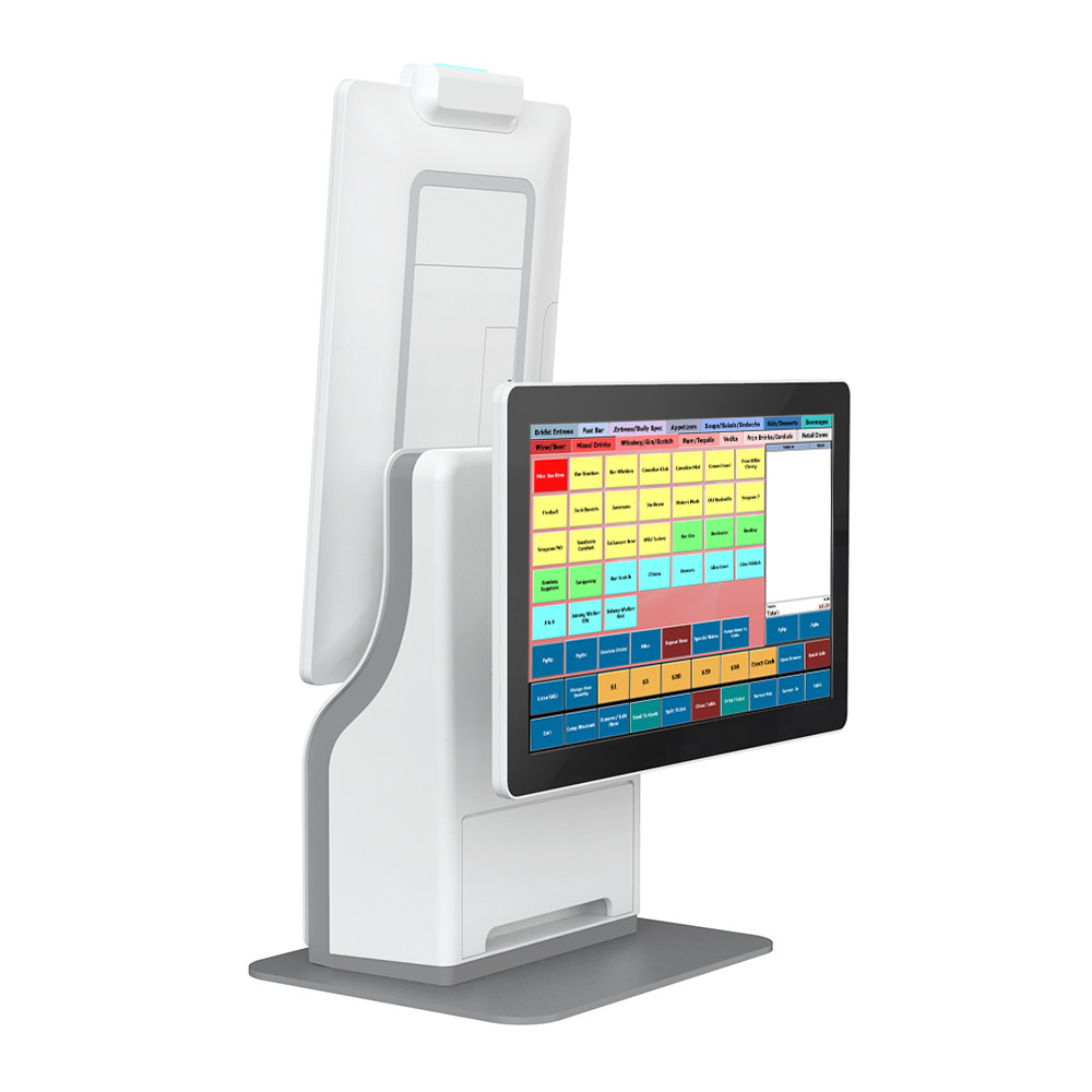 15.6 inch Android pos machine single screen-dual screen, scanner, printer