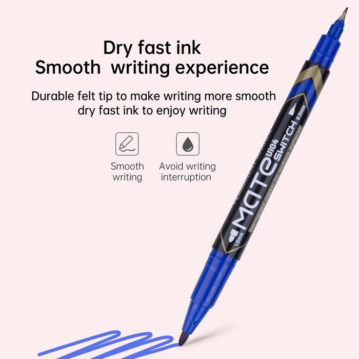 

Ready- Deli Spidol Permanen Dual Tip 0.5Mm / 1.0Mm Tidak Beracun Eu104X0