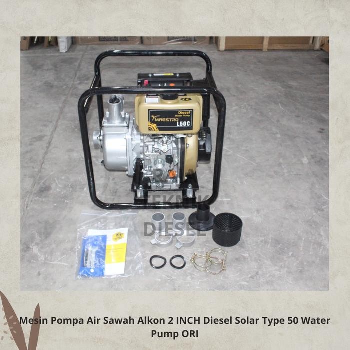Terpopuler Mesin Pompa Air Sawah Alkon 2 Inch Diesel Solar Type 50 Water Pump Ori