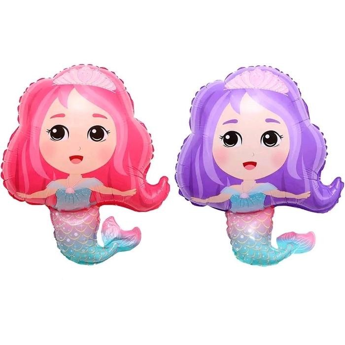 BALON PLASTIK MERMAID PINK UNGU