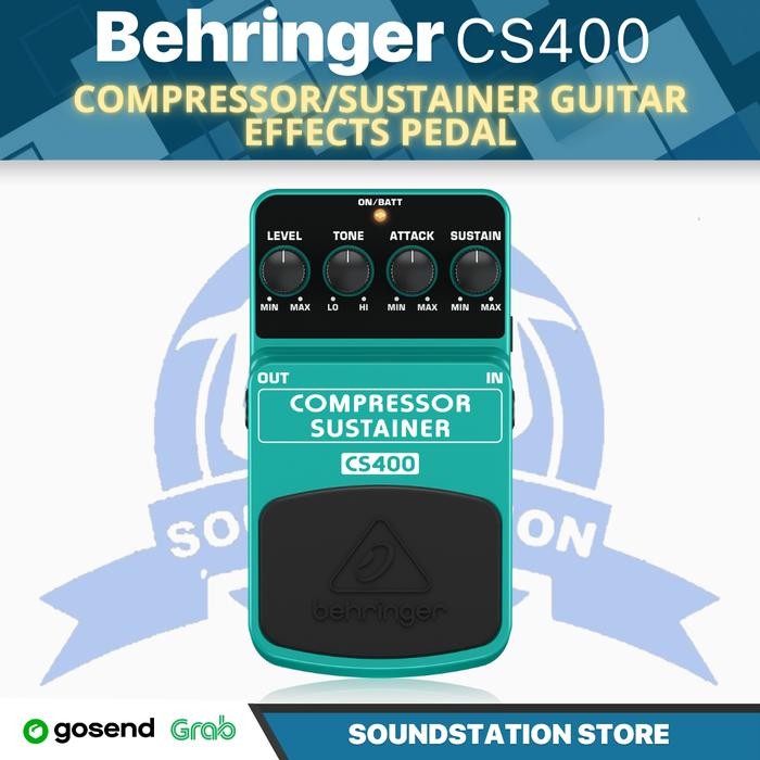 Behringer CS400 Compressor/Sustainer Pedal Effect - Efek Gitar