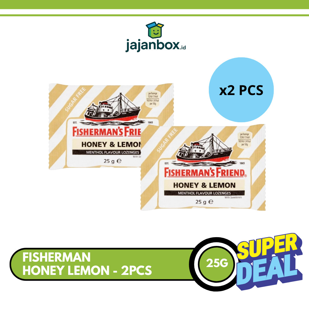 

Fisherman's Friend Honey Lemon Permen Mint 25 gr - 2 Pcs