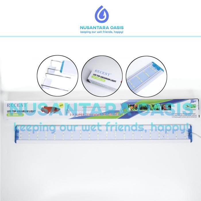 Lampu Led Recent Aa S800 3 Mode S-800 42W 70-85 Cm Aquarium Aquascape