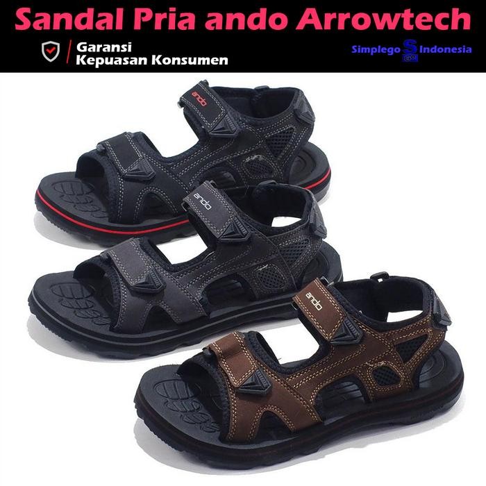 Sandal gunung pria sepatu sendal hikking outdor cowok laki-laki dewasa Ando Arrowtech Scoots 38-42