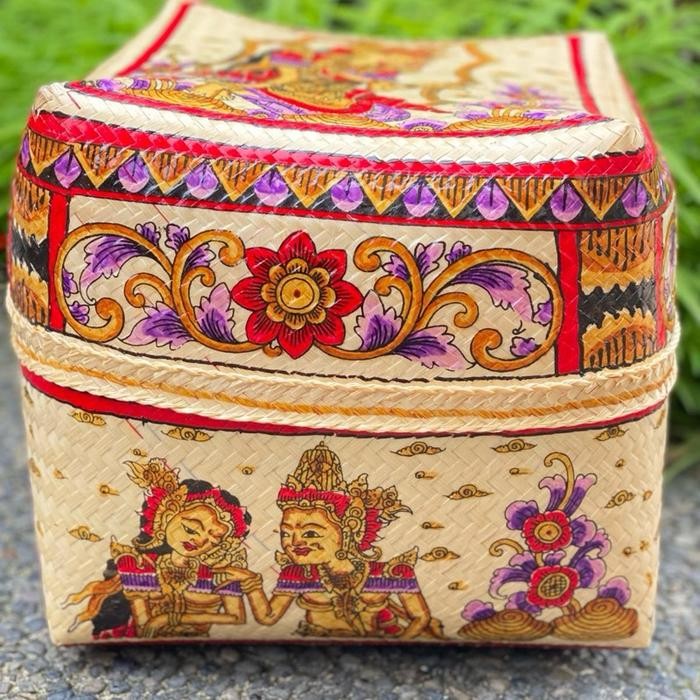 Keben Wayang 27Cm Keben Motif Wayang Sokasi Wayang Pejatian