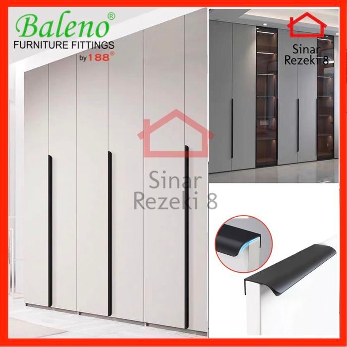 Handle Tarikan 6603 Hitam Laci Pintu Lemari Minimalis Knob ng all *