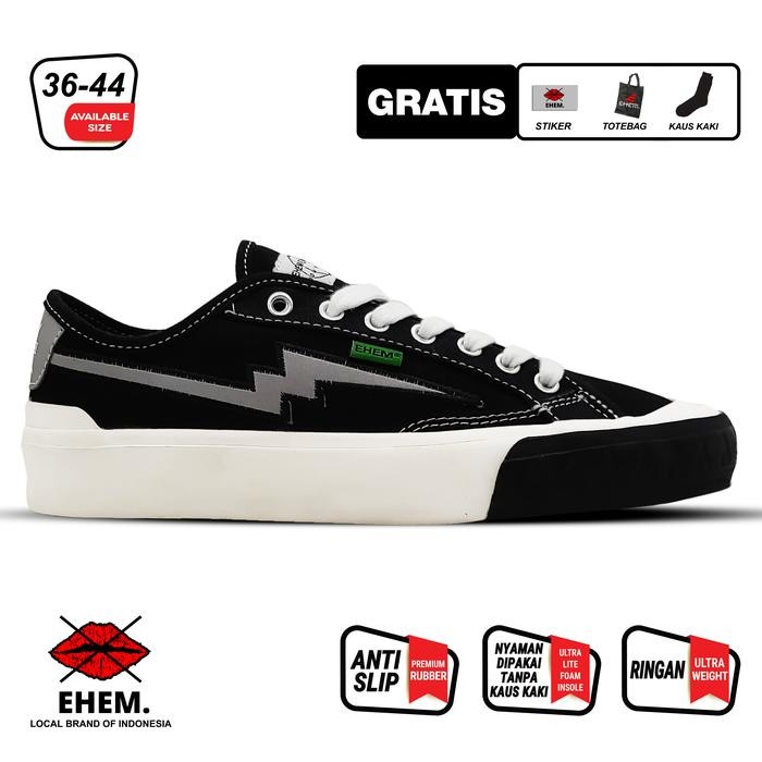 

Ehem Company - Sepatu Sneakers Uni Pria Wanita Dexter Reflective Casual Canvas