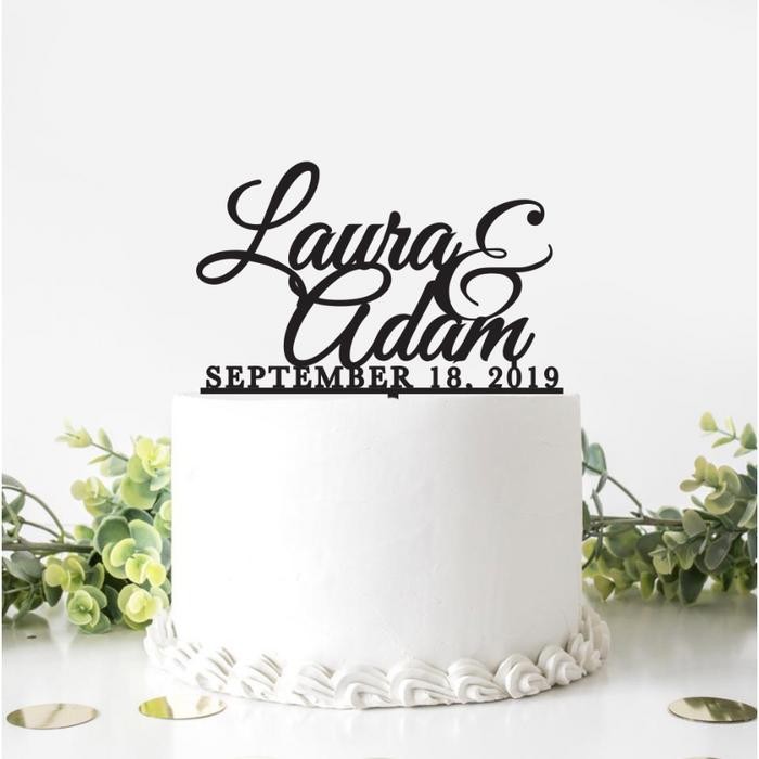 Cake Topper Wedding Topper Kue Pengantin Wedding Cake Topper
