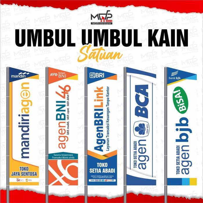 UMBUL UMBUL 300cm x 55cm BRILINK AGEN46 AGEN MANDIRI AGEN BJB AGEN BCA