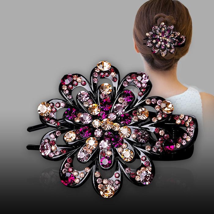 New Jepitan bunga korea jepit rambut pesta dewasa - Cepol Rambut Besar