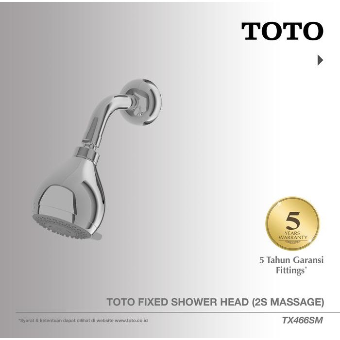 Toto Shower Head Tx466Sm Head Shower - Shower Mandi - Rain Shower