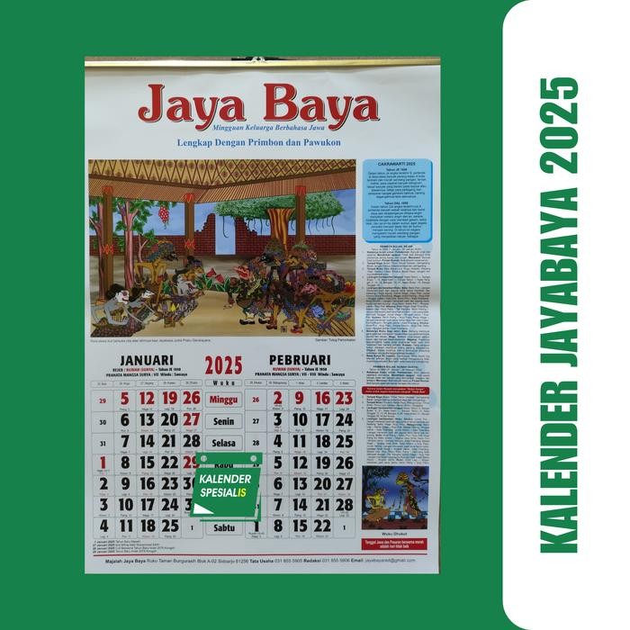 KALENDER JAYA BAYA - KALENDER JAYABAYA - KALENDER JOYOBOYO *