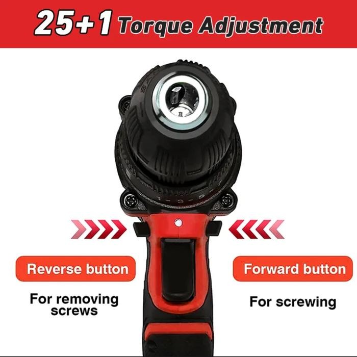 BONKYO BOR LISTRIK TANGAN TANPA SIKAT 21V B720 BOR LISTRIK LITHIUM TERMURAH