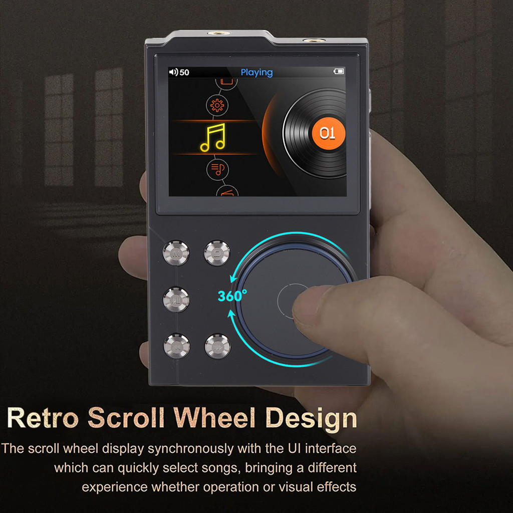 DSD FLAC Music Player HiFi Music Player 2.4 Inch HD Display Lossless DSD FLAC MP3 Digital Audible