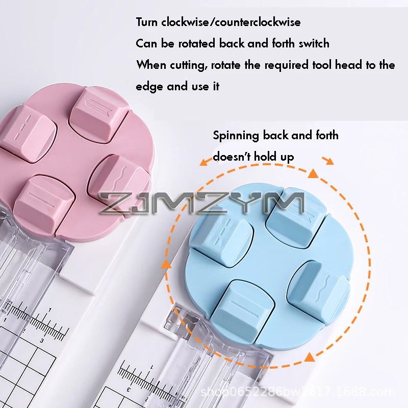 

4 In1 Paper Cutter Creasing Machine 360 Rotary Paper Cutter For Hand-Cutting Card Tools Office