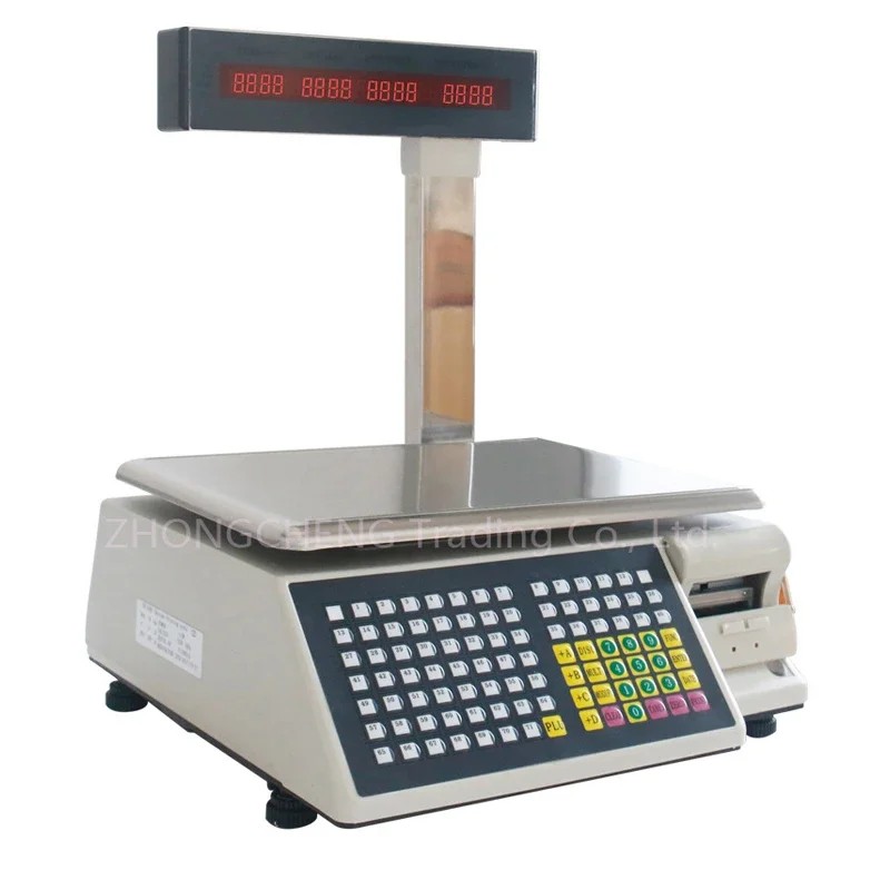 

30KG English Version Electronic Scale Pricing Cash Register Weighing All-in-one Machine