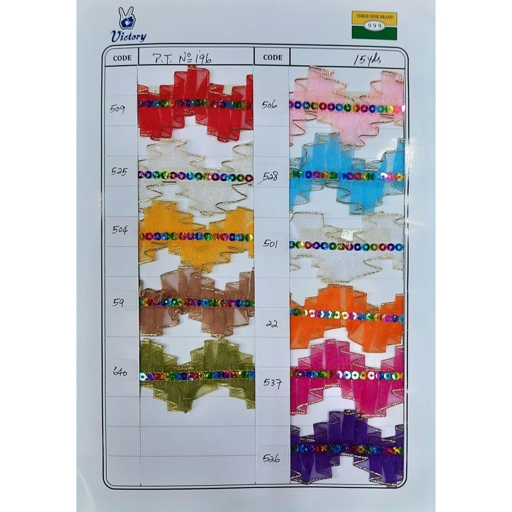 

Renda Kerut/Renda plisket/Renda Zig Zag/Gigi Walang - PT 196