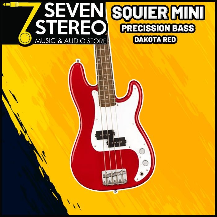 Promo Squier Mini Precission Bass Dakota Red Laurel Fb Berkualitas