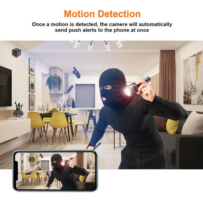 Ip Camera Spy Cctv Rumah Mobil Portabel Wearable Camera
