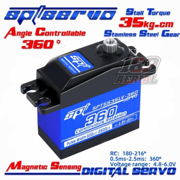 digital servo 360 SPT 5535LV rc 1/10 1/8 1/7 ARRMA hsp habao traxxas