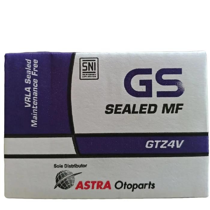 Aki GS Astra GTZ4V utk Honda Beat, Vario 110, Scoopy, Revo