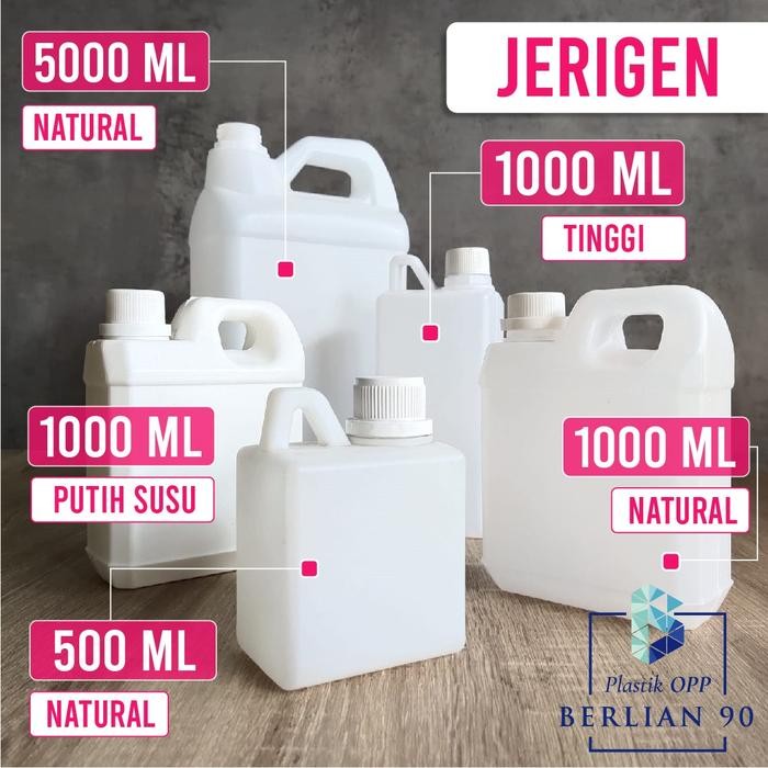 Jerigen 5 Liter / Jerigen Plastik 5Lt / Botol Minyak / Botol Sabun Pasti Ori