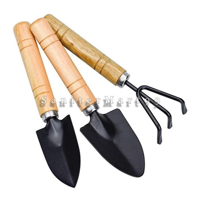 GARDEN TOOLS SET 3 MEDIUM ALAT BERKEBUN ALAT KEBUN SEKOP GARPU GARUKAN