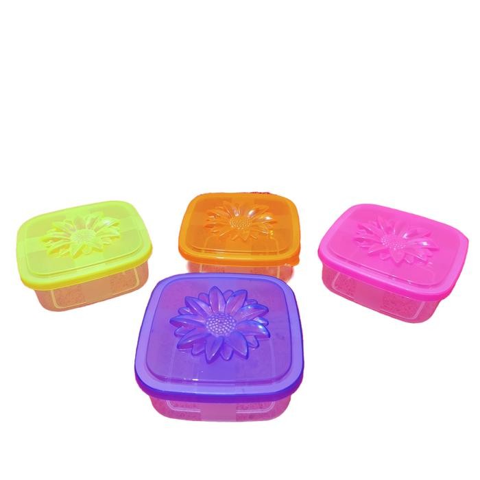 Toples Kecil Toples Kotak Toples Bumbu Toples Plastik Bumbu Dapur300ml Kode 133