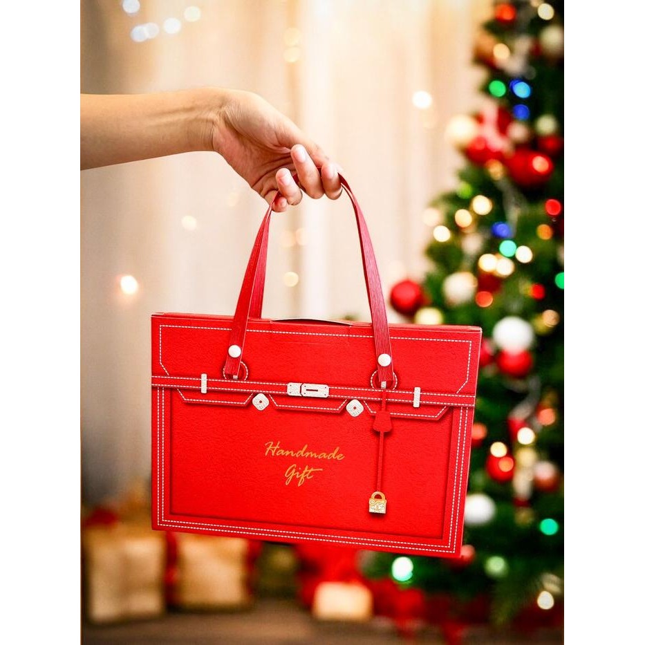 Box kue / dus kue / packaging mini pie / kemasan mini pie Hermes Red Kode 783