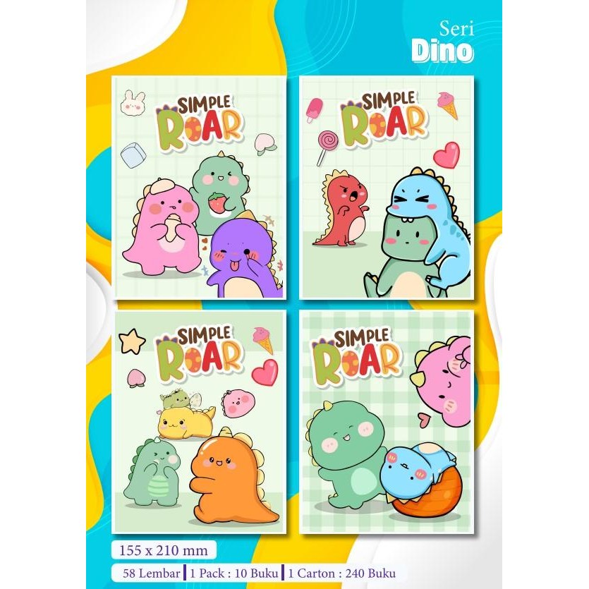 

Terlaris- Tbmo 10Pcs Buku Tulis Garis Eselon 58Lembar /1Pak Buku Tulis Eselon 58Lbr