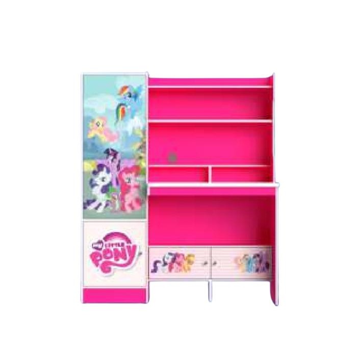 Meja Belajar Rak Buku Anak Perempuan Karakter My Little Pony Bandung