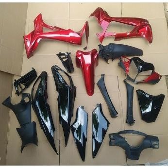TERLARIS Cover body full halus kasar supra x 125 batman merah polos / Full cover body Supra x 125