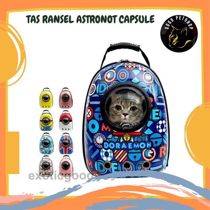 Tas Ransel Model Astronot Capsule Tas Ransel Cargo Kucing