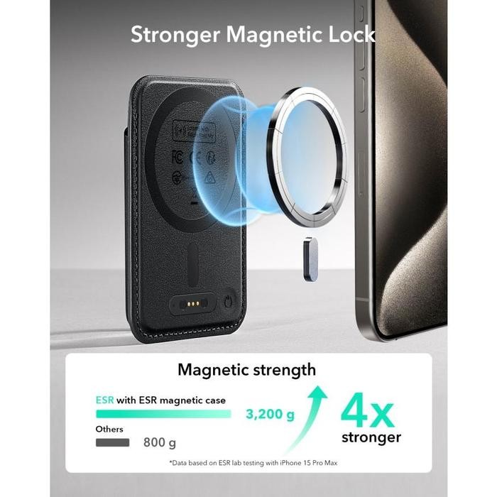 

ESR HaloLo Classic Geo Find My Wallet Magsafe Phone Card Holder